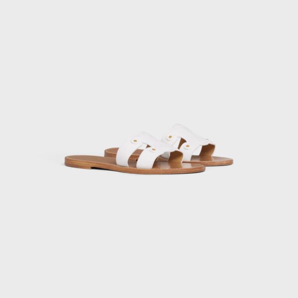 Celine Gold Logo Mule Sandals – Leather Slides for Luxury Getaways & Summer Style - Image 5