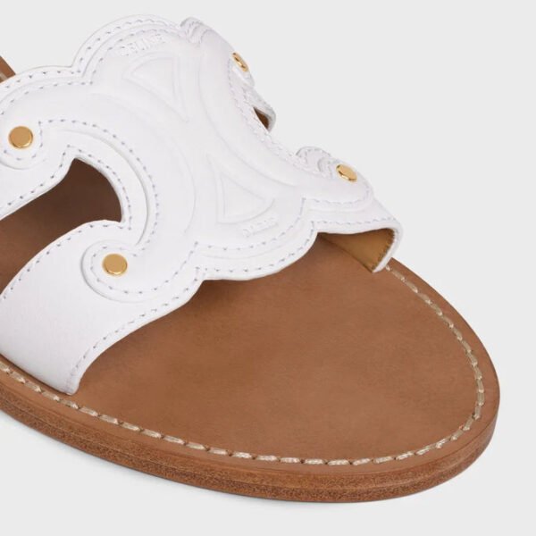 Celine Gold Logo Mule Sandals – Leather Slides for Luxury Getaways & Summer Style - Image 6
