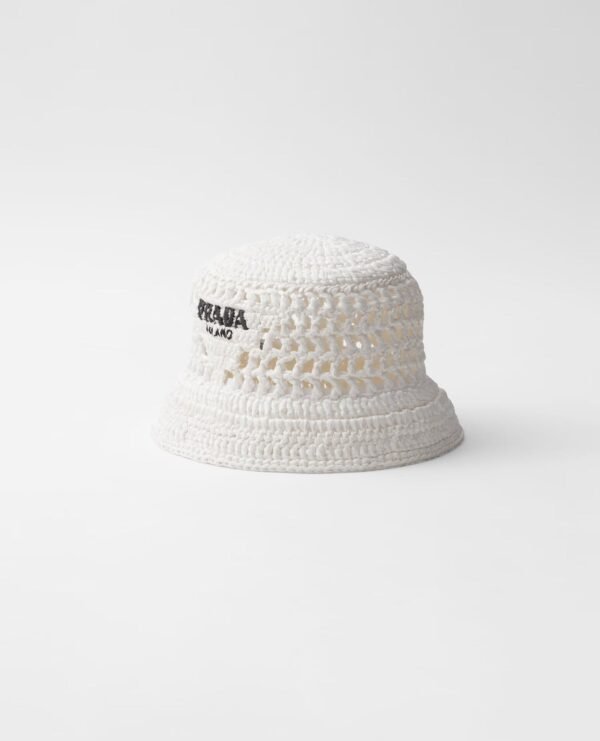 Prada Handcrafted Crochet Hat – Luxury Bucket Hat for Beachwear and Warm Weather Looks - Image 4
