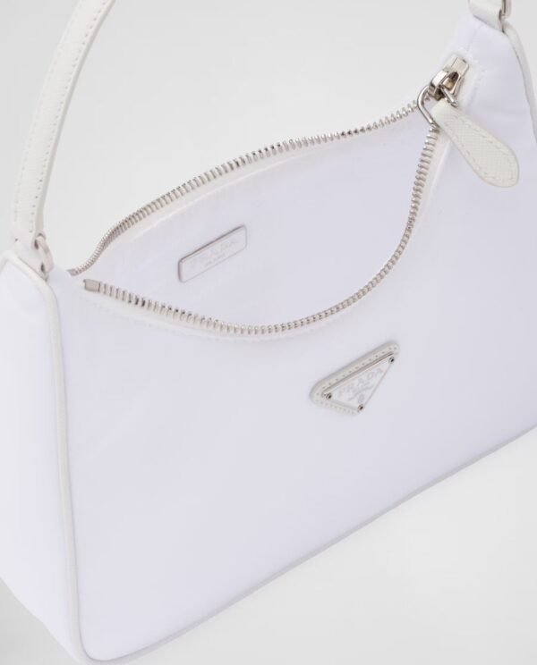 Prada Mini Re-Edition Bag – Eco-Friendly Nylon Shoulder Purse with Saffiano Detail for Everyday Outfits - Image 8