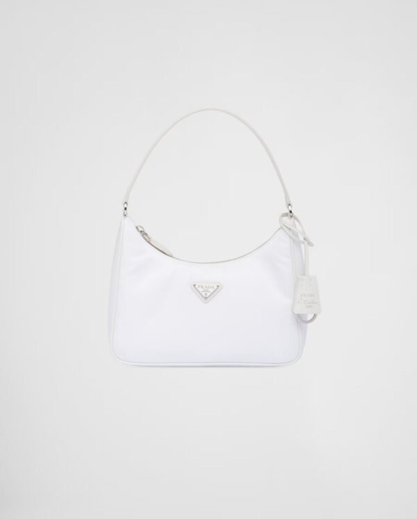 Prada Mini Re-Edition Bag – Eco-Friendly Nylon Shoulder Purse with Saffiano Detail for Everyday Outfits - Image 11