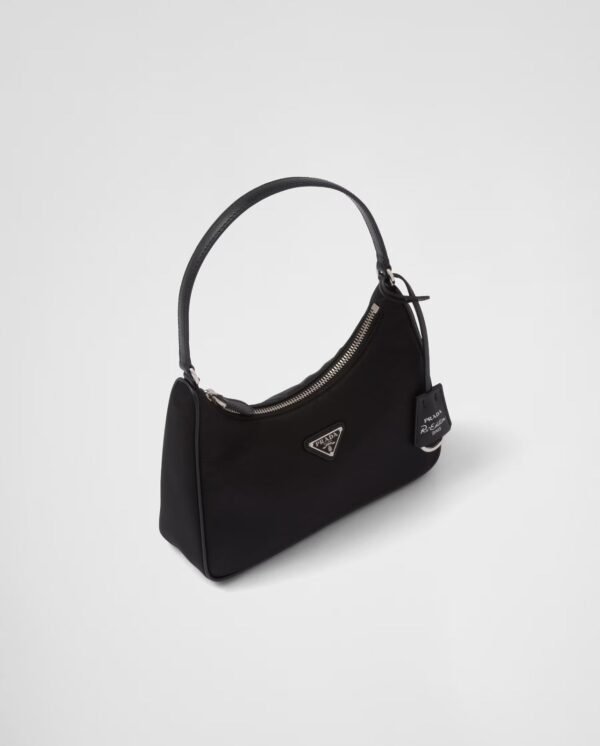 Prada Mini Re-Edition Bag – Eco-Friendly Nylon Shoulder Purse with Saffiano Detail for Everyday Outfits - Image 3