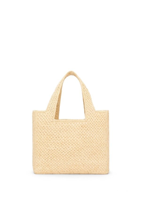 Loewe Raffia Tote – Medium Designer Beach Bag with Leather Anagram for Elegant Summer Days - Image 6