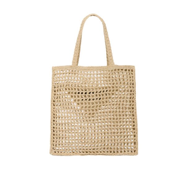 Prada Crochet Raffia Tote – Luxury Beach Bag for Effortless Summer Looks - Image 8