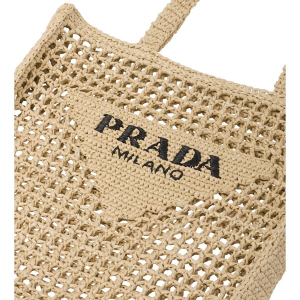 Prada Crochet Raffia Tote – Luxury Beach Bag for Effortless Summer Looks - Image 10