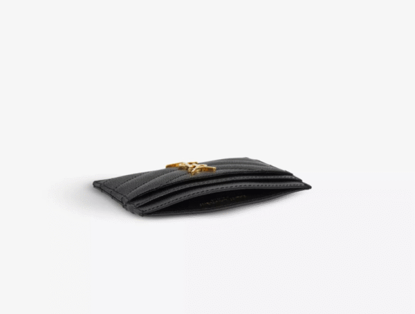 Saint Laurent Cassandre Matelassé Envelope – Gold Logo Shoulder Purse for Date Nights and Formal Looks - Image 3