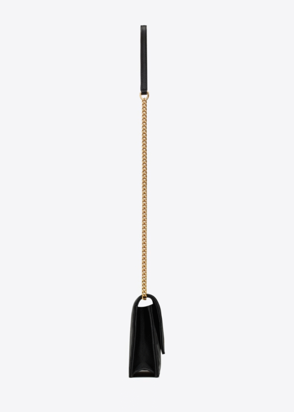 Saint Laurent Evening Chain Wallet – Sleek Leather Design for Parties and Chic Events - Image 4