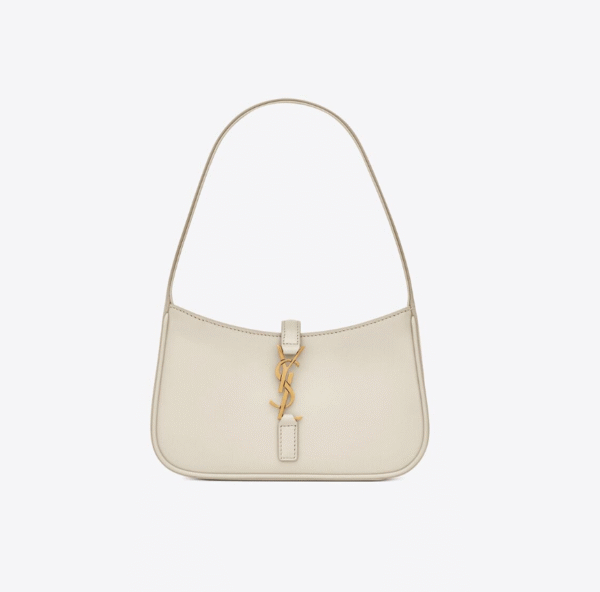 Saint Laurent Le 5 à 7 Leather Bag – Designer Shoulder Bag with Minimalist Gold Hardware for Formal Events - Image 5