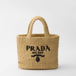 Prada Mini Summer Tote – Compact Crochet Bag for Casual Chic and Travel Essentials